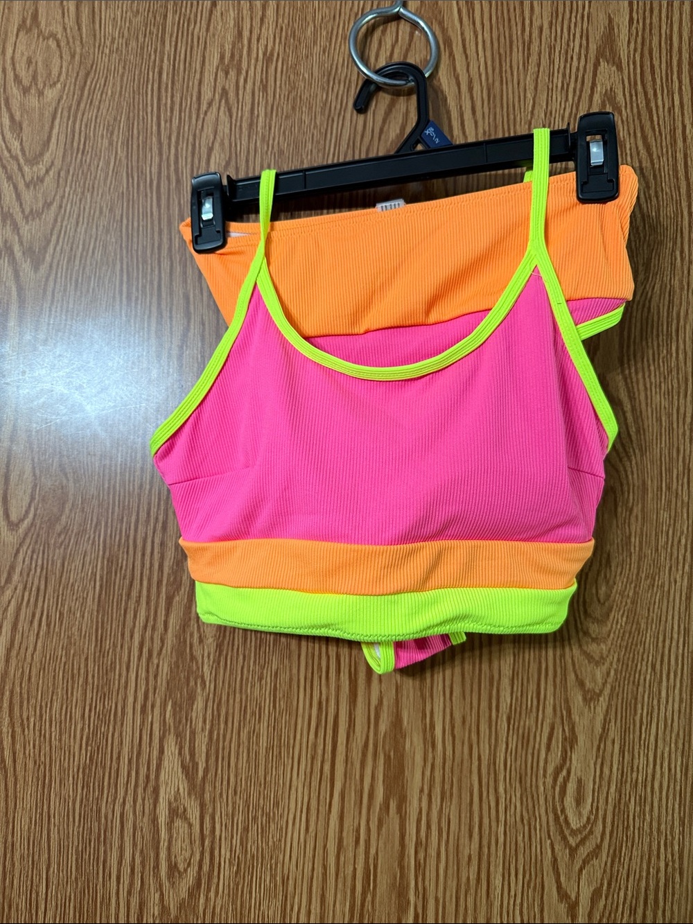 Neon Colorblock Women's Swim Set - Pink, Orange & Lime